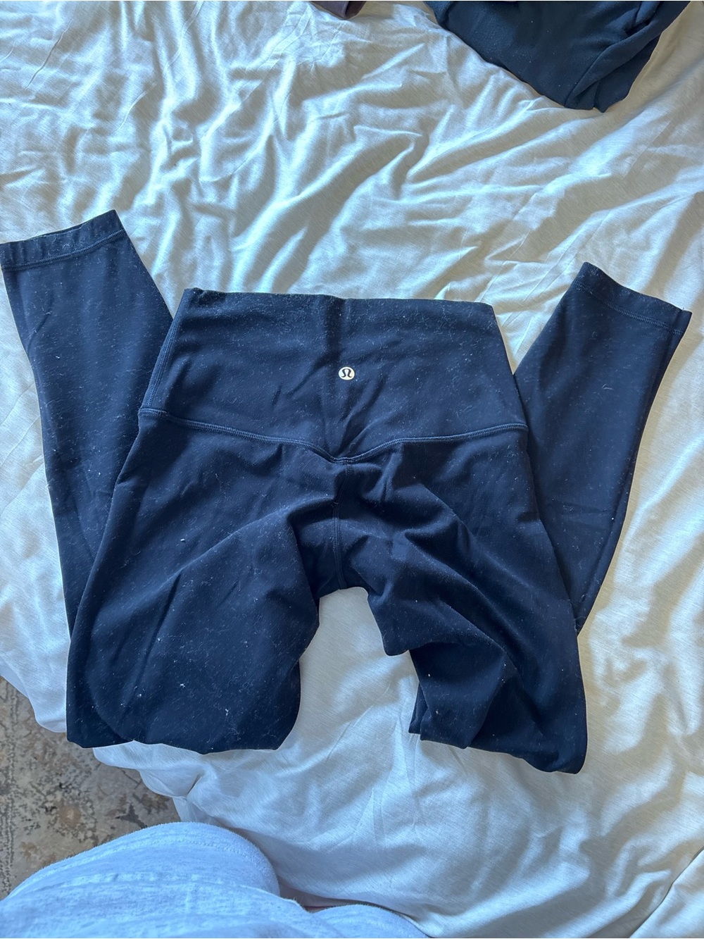 Lululemon Align High-Rise Black Leggings 25” with Logo